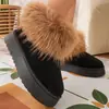 Nuevo Modelo de Verano 2026: Botas de Felpa de Algodón Gruesas y de Moda para Mujer, Talla Única, Casual, Cómodas, para Exteriores