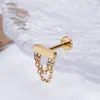 Moto AliExpress Gran Venta Titanio G23 Uña de Labio Circonia Ojo de Caballo Uña de Oreja Hoja Amor Uña de Hueso de Oreja Perforación Transfronteriza