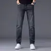 Jeans azul vintage de alta qualidade para homens, corte reto solto, estilo primavera e outono, novo modelo outono e inverno 2026, calça para homens de meia-idade