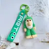 Colgante de Figura de Palo de Madera Transfronterizo, Versión Extranjera Viral del Llavero Shanhaijing, Figura Abstracta Peculiar, Encanto para Bolso Regalo