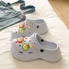 Estilo Coreano VersátilIns Star Apple Street Sapatos Tamancos Modernos Sola Grossa de EVA Duráveis Chinelos Fechados para Praia para Mulheres