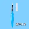 Conjunto de 6 Canetas Pincel de Água com Cerdas de Nylon Brancas e Cabos de Plástico, Canetas de Mistura Preenchidas com Água, Canetas de Pintura com Armazenamento de Água, Canetas Pincel, Canetas de Aquarela