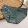 Calcinha de renda perolada de cintura baixa francesa, pura e respirável para meninas, confortável, de algodão, calcinha feminina uma geração de cabelo