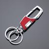 Llavero de coche abierto con un solo clic, de metal antipérdida, grueso y de doble círculo, creativo, para hombre, venta al por mayor