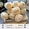 Novo Buquê de Rosas com 10 Cabeças Simulação Flores Artificiais Flores Artificiais Casamento Transfronteiriço Flores Artificiais Adereços Decorações para Fotografia Atacado