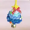 Producto Terminado 2025 Montaje de Escena Árbol de Navidad Decoraciones de Ganchillo Nuevos Adornos Colgantes Decoraciones Colgantes Tejidas de Navidad Puerta Pequeña