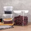 Cubo de Arroz Tanque Doméstico para Almacenamiento de Granos Tanque de Plástico Transparente para Snacks y Productos Secos Tanque de Empaque para Snacks de Mascotas