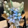 Ramo de Tulipanes de Limpiapipas Creativo Paquete de Materiales Hecho a Mano DIY Regalo de Cumpleaños para Amigos Regalo del Festival Qixi para Novia