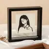 Suporte Expositor Moderno Transparente de Foto Frente e Verso Atacado Suporte Expositor de Moldura para Espécimes de Plantas Escultura de Folhas Moldura para Foto Suporte Expositor de Moldura para Foto DIY