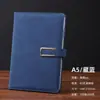Caja de Regalo para Cuaderno A5 Logo Personalizado Engrosado Oficina Hebilla Magnética Reunión de Negocios Tacto Suave Piel Cuaderno