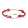 Nuevo Pulsera de Cuerda Rpet Color Macron con Mosquetón Multifuncional Pulsera de Joyería de Cuerda de Poliéster