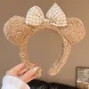 Tiara de Pelúcia Fofa para Mulheres 2025 Nova Outono e Inverno Rosto Fofo Especial para Lavar o Rosto Tiara Antiderrapante Não Cai Cabelo