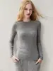 Suéter 100% cashmere puro, nova coleção outono/inverno 2026, blusa de gola alta básica feminina, doce e estilosa, corte justo e que valoriza a silhueta