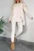 Chaqueta Casual de Color Sólido para Mujer con Manga Larga Ventilada y Cuello Redondo, Estación Independiente de Amazon 2024, Otoño/Invierno Transfronteriza
