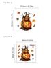 Adesivos de vaso sanitário de castelo de abóbora de Halloween decorativos para banheiro vaso sanitário removível PVC autoadesivo pintura envio 24-48 horas