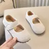 Zapatos Planos de Otoño Estilo Francés Dulce para Niñas, Zapatos de Lana para Bebés Estilo Princesa, Zapatos de Cuero de Color Sólido Casual Versátiles con Suela Suave