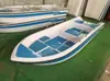 Balsa inflable doble capa engrosada fibra de vidrio control de inundaciones anti-inundación rescate de emergencia ayuda en desastres pesca con señuelo bote pequeño pecera para carnada viva bote de remos manual