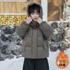 Chaqueta de Invierno de Algodón con Plumas para Niños 2026 Nuevo Estilo Bonita Chaqueta de Algodón Engrosada con Forro Polar para Niños Ropa de Abrigo Chaqueta Acolchada de Algodón para Bebé