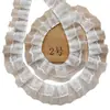 4cm 4cm de ancho blanco borde grueso cinta de nieve encaje escote plisado puño ropa transformación encaje accesorios