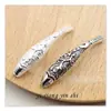 Joias de Prata S925 Acessórios de Prata Tailandesa Atacado DIY Estilo Étnico Padrão Retrô Acessórios para Pulseira de Peixinho