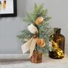 Suprimentos de Decoração de Natal Haobei 25cm Enfeites de Mini Árvore de Natal Decoração de Mesa Arranjo de Atmosfera Árvore de Natal em Vaso