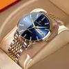 Reloj para Hombre de Marca Suiza con Doble Calendario Resistente al Agua Luminoso de Cuarzo Transmisión en Vivo Dropshipping