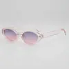 2025 Nuevas Gafas de Sol Retro Color Caramelo Marco Pequeño Ovalado Modernas y Versátiles para Tomar Fotos Anti-UV