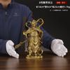 Cobre Weituo Galan Protector del Dharma Estatua de Buda Wei Tuo Guan Gong Galan Bodhisattva Dios Protector Izquierdo y Derecho del Dharma Decoración de Bronce Dorado Sala de Estar
