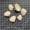 DIY Material Acessórios Brincos Colar Acessórios Chaveiro Pingente Borda Banhada a Ouro Concha Série Marinha