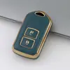 Adecuado para 2 3 llaves Toyota Toyota Toyota Camry Arix Yi Zhi Wei Chi FS funda para llaves borde dorado TPU pegamento suave