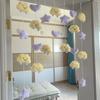Nube Amarilla Estrella Hogar Amor Cortina Colgante Decoración Cortina de Nube Linda Decoración Colgante Cortina Colgante Decoración Creativa Puerta de Dormitorio