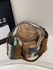 Bolso de Hombro para Mujer de Gran Capacidad Estilo Coreano Nuevo Estilo 2025 Bolso Tote Casual Rayado Ropa de Trabajo Bolso Grande Simple