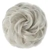 Comercio Exterior Peluca de Estilo Europeo y Americano de Amazon para Mujer, Peinado de Moño, Cola de Caballo Invisible de Fibra Sintética, Anillo de Cabello Largo Natural Esponjoso