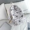 Mochila Escolar Estudantil de Aparência Sofisticada Design Tie-Dye Estampada Moderna de Grande Capacidade Mochila Floral Estrela Cadente para Mulheres