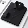 Nueva Camisa de Rayas de Modal para Viajes de Negocios, Ropa Formal Profesional, Sin Bolsillos, Camisa sin Planchar para Hombre, Manga Larga