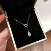 Collar de Calabaza de Jade Azul Agua Estilo Chino Nuevo con Cuentas de Plata S925 Pura para Mujer Cadena para Clavícula de un Solo Lado Verano Sensación de Alta Gama