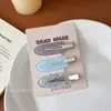 Pinza para el pelo de estilo coreano, a cuadros dulces y lunares, sin costuras, para mujer, pinza de verano con flecos, pinza de pico de pato para lavar la cara y maquillaje