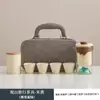 Juego de té de viaje portátil completo para uso en casa y al aire libre, adecuado para preparar té, incluye tetera y tazas, ideal para reuniones anuales de empresa y regalos festivos, se puede imprimir con logo