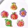 Accesorios de resina para muñecas de frutas transparentes, clips para el cabello DIY con pegamento de crema, llaveros, colgantes, decoraciones para zapatos, accesorios de resina
