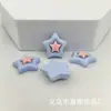 Chapeuzinho Vermelho com Botão de Estrela de Cinco Pontas Resina Acessórios DIY Capa de Celular Grampo de Cabelo Feito à Mão Fivela de Sapato Material