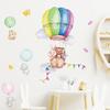 Novo FX7537 bonito coelho urso balão de ar quente jardim de infância jardim de infância guarda-roupa casa adesivos de parede decoração