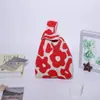 Conjunto Completo de Bolsas de Tricô Espessas de Lembrança, Sacolas de Presente Portáteis, Bolsas de Lembrança, Bolsas de Tricô com Flor de Tulipa