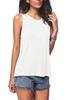 Amazon Wish Aliexpress Ebay Venta Caliente Tops Casuales Europeos y Americanos Cuello Redondo Color Sólido Sin Mangas Chaleco Camiseta para Mujer