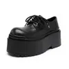 Novos sapatos masculinos 2024 outono e inverno com tendência versátil casual ultra-alta sola grossa sapatos de couro resistentes ao desgaste 66645-R