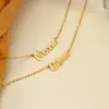 Collar con letra personalizada transfronterizo collar simple con nombre de letra inglesa joyería para el cabello de una generación