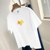 Playera de Algodón Pesado de 260g para Mujer, Diseño de Manga Corta, Top Nicho, Verano, Manga Corta, Moda Occidental, Playera de Cuello Redondo
