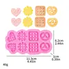 Molde de Silicona con Forma de Galleta de Estrella, Corazón y Cuadrado para Hornear Pasteles, Postres, Decoraciones de Chocolate