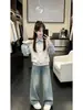 Conjunto de Otoño Temprano para Niñas 2026 Nuevo Estilo: Conjunto de Dos Piezas Súper Lindo para Niños Mayores - Conjunto de Top Falso de Dos Piezas y Jeans