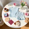 Estilo Dulce Ropa para Niñas Chaleco sin Mangas Shorts Conjunto Casual de Dos Piezas Verano Estilo Coreano 2026 Nuevo Transpirable Ropa para Casa
