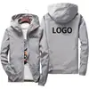 Jaqueta Masculina Plus Size Transfronteiriça Primavera e Outono ao Ar Livre Casual com Capuz Corta-vento Estilo Coreano Casaco Fino com Capuz